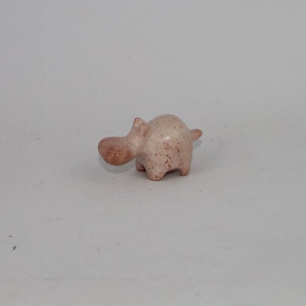 Mini Hippo - natur - aus Speckstein