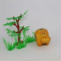 Buntes Speckstein-Nilpferd (Gelb)