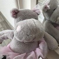 Hippo "Tutu", grau, 22cm