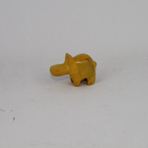 Mini Hippo - gelb - aus Speckstein