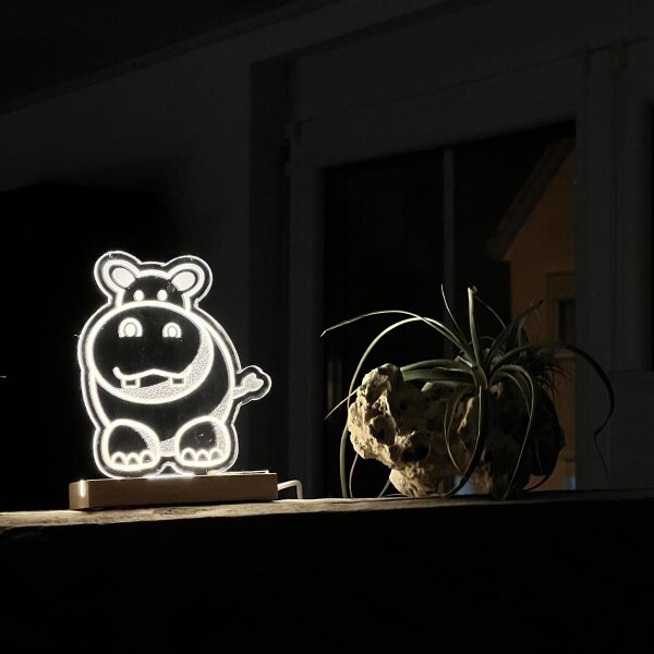 LED-Kinder-Nachtlicht "Hippo 1"
