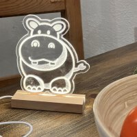 LED-Kinder-Nachtlicht "Hippo 1"