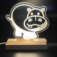 LED-Kinder-Nachtlicht "Hippo 4"