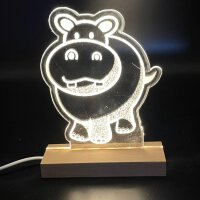 LED-Kinder-Nachtlicht "Hippo 6"